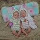 Mire & Mire Reborn Baby Dolls 6 Inch Mini Twin Silicone Baby Dolls With Clothes And Feeding Accessories, Realistic Reborn Dolls,