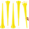 Sosation 4 Pieces Collapsible Stadium Horn 24 Inch Vuvuzela Plastic Trumpet Horn Blow Noisemakers For Sporting Events Graduation Games School Sports Party Supplies Favors Accessories(Yellow)