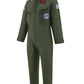 Gz-Laopaitou Kids Fighter Pilot Costume, Boys Air Force Flight Suit, Aviator Dress Up Costume For Halloween Cosplay