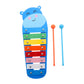 Excluzo Octave Infant Toys ChildrenS Toys Knocking Piano Toy Xylophone Percussion Musical Toy Blue Wooden Hand Knock Toddler Wo