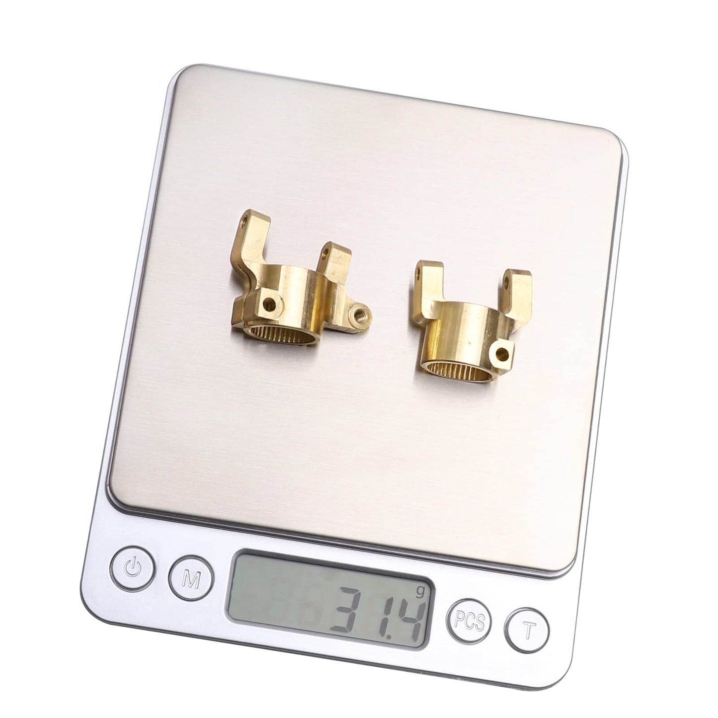 FriHobby 31.4g Upgraded Brass C-Hub Heavy Duty Weights for Axial SCX10 II 1/10 RC Crawler Upgrades Replacement Parts