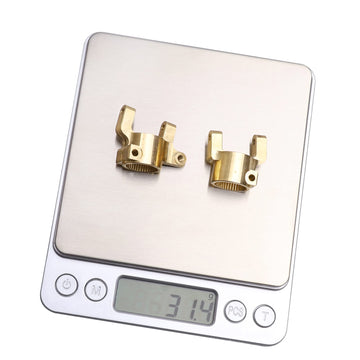 FriHobby 31.4g Upgraded Brass C-Hub Heavy Duty Weights for Axial SCX10 II 1/10 RC Crawler Upgrades Replacement Parts