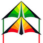 Lanrui Large Delta Kites For Kids & Adults, Easy To Fly Kite, Beginner Kite For Kids Ages 4-8,8-12(Green+Red)