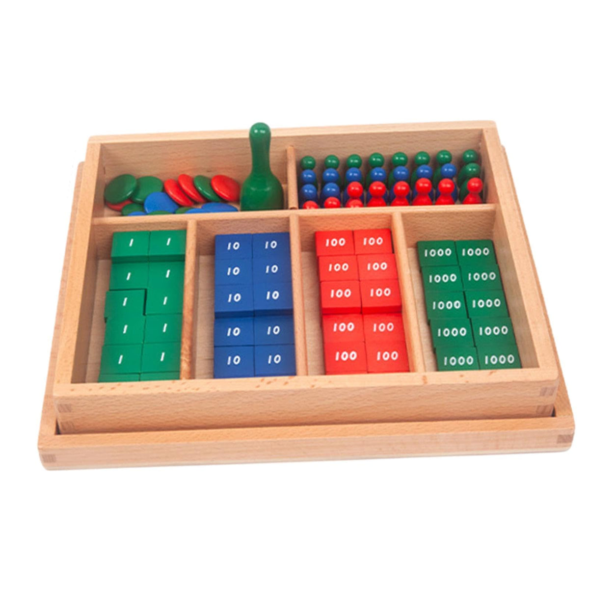Enakshi (LABEL) Montessori Stamp Game Classical Counting Baby Boys Girls Early Learning Tool
