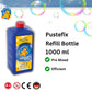 Pustefix 33.8 Oz Refill Bottle Of Pustefix Liquid Bubble Blowing Soap Solution, 1000Ml