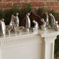 Nambe Holiday Collection Nativity Three Wise Men Figurine Set - Balthasar, Melchior, Gaspar - Elegant Christmas Decor - Sand-Cas