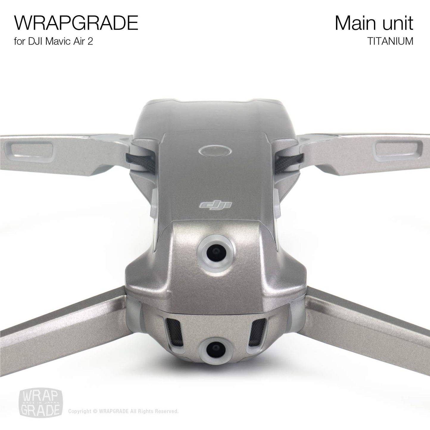 Wrapgrade Main Unit Skin Compatible With Dji Mavic Air 2 (Titanium)