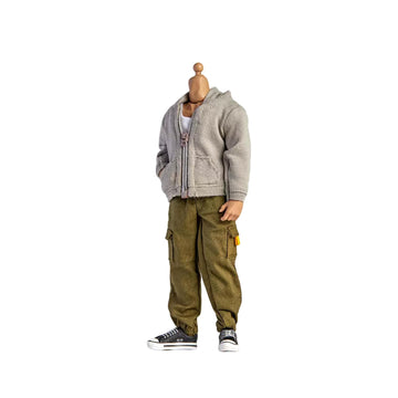 Linzheaxy 1/12 Action Figure Clothes,3 Pieces Set Casual Jacket,Vest And Pant,Miniature Clothing For 6'' Action Figure,1:12 Scal