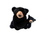 Mom And Baby Mini Black Bear Stuffed Animals For Boys And Girls, Safari Baby Shower Decorations, Nursery Decor, Zoo Animals For Toddlers, Realistic Toys, Soft, Huggable And Squeezable