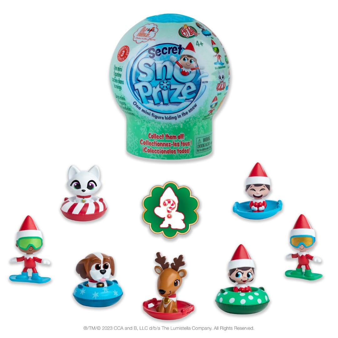The Elf on the Shelf Secret SnoPrize - Mystery Mini Figures with Magical Snow Packet - Multicolor - Model EOTSEPSNOW