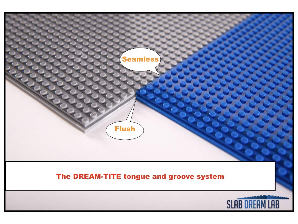 Slabdreamlab 12'X12' Slab Lite Baseplate For All Major Building Bricks And Blocks (Green, Single)