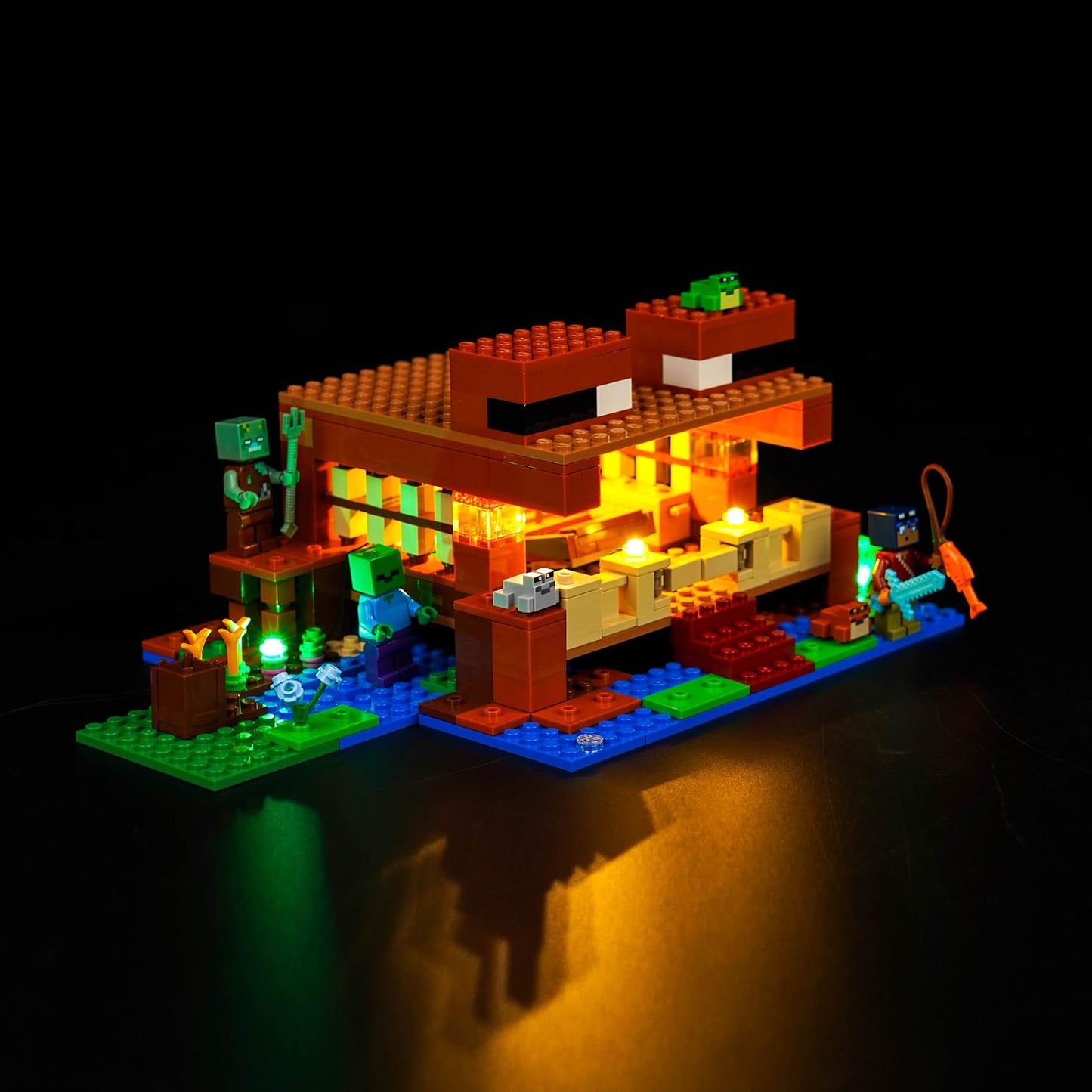 Vonado Led Light Kit Compatible With Lego Minecraft The Frog House 21256 (Lights Only, No Models) Creative Lighting Set Accessories Compatible With Lego 21256 Building Set