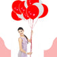 Red Balloons 18 Inch 12 Pack Large Latex Party Balloons Round Helium Balloon For Christmas Wedding Birthday Valentine'S Day Enga