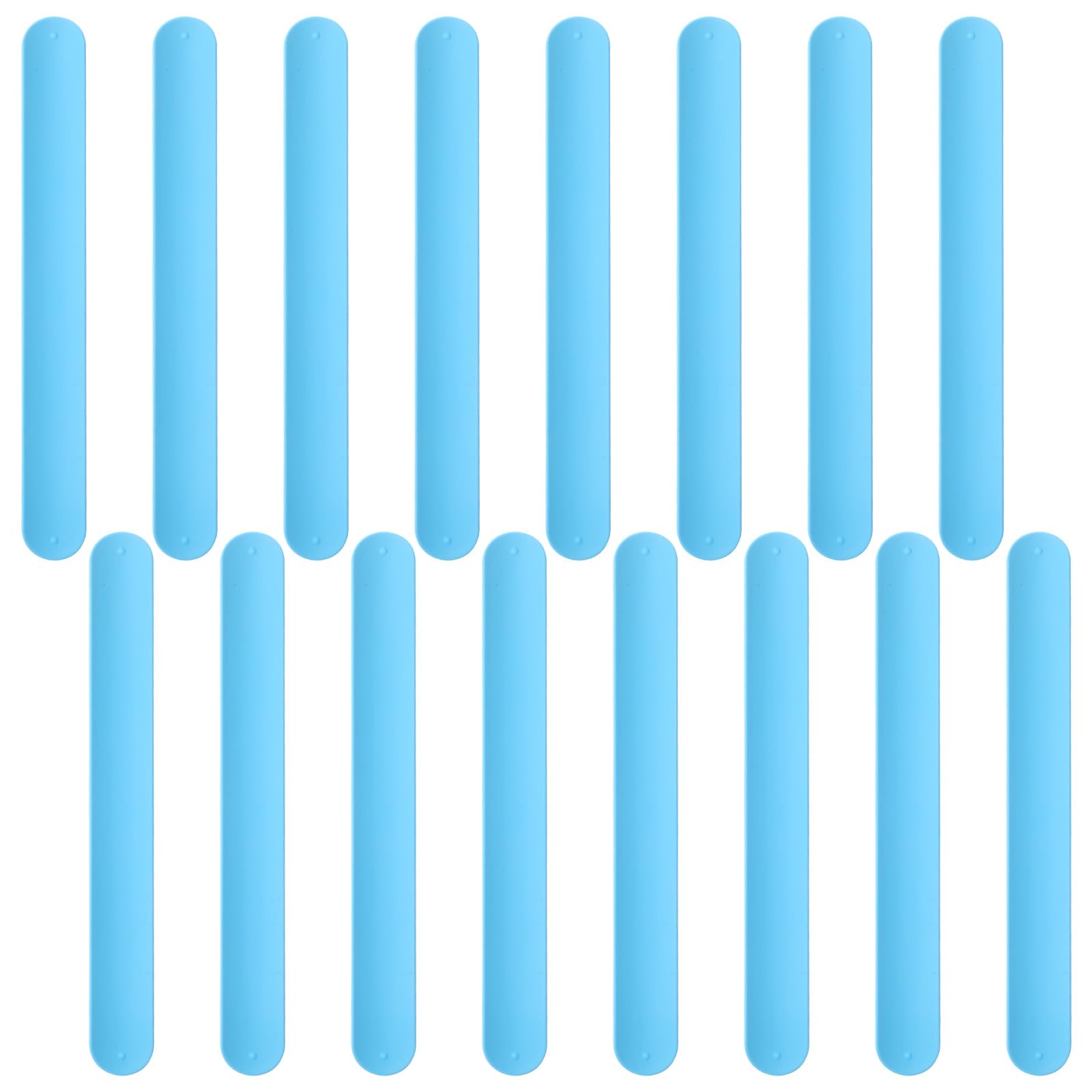16 Pcs Silicone Rubbber Slap Bracelets Plain Slap Bracelets Wrist Soft And Safe Slap Bands Wrap Band School Party Favors Diy Pai