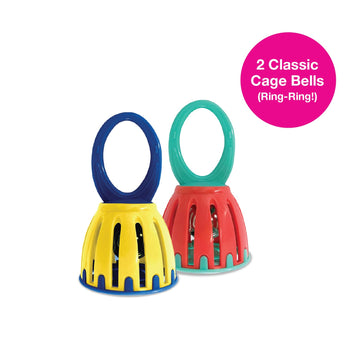 Edushape Maracas For Baby Set Of 2 - Boho Chic Colors - Toddler And Kids Maracas - Musical Instrument For Babies Baby Shaker Toy