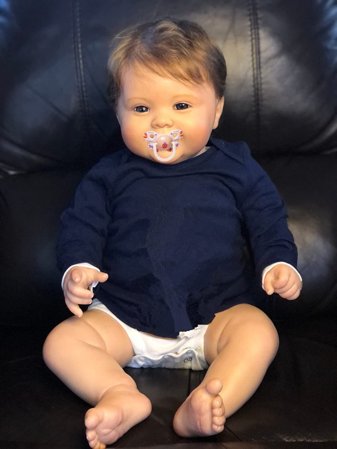 Kokomandy Reborn Baby Dolls 24Inch Really Cute Toddler Boy Baby Doll That Look Real Realistic Soft Silicone Newborn Baby Babies Gifts For Kids Age 3+
