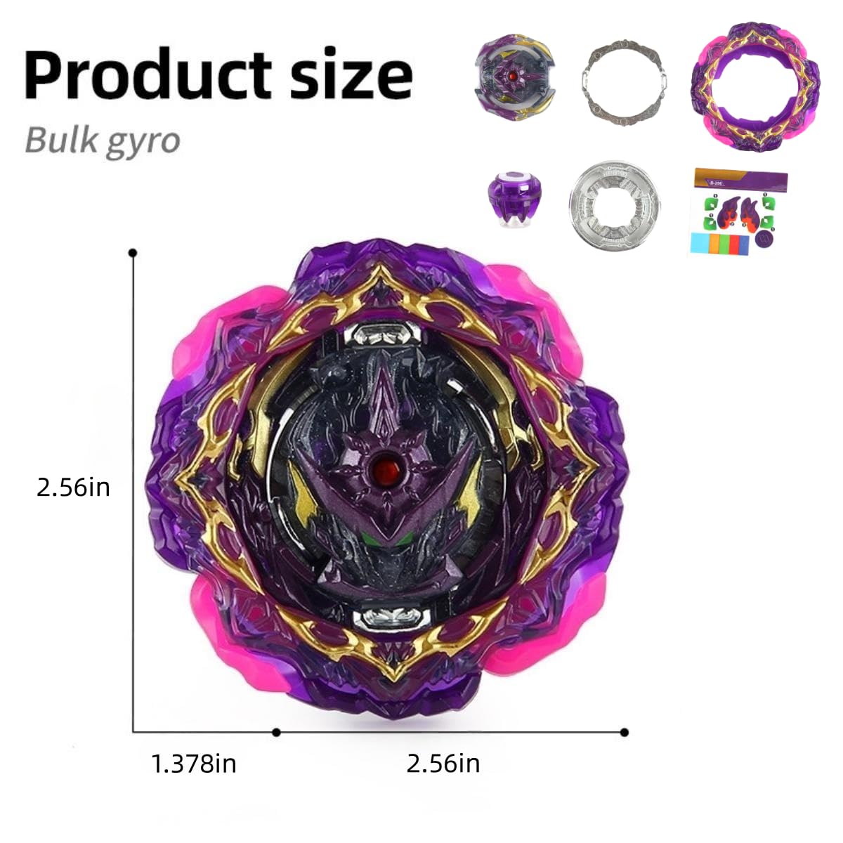 RQFDZM Gyro Toy Set - Burst Blade Game for Kids - Plastic - Birthday Party Gift