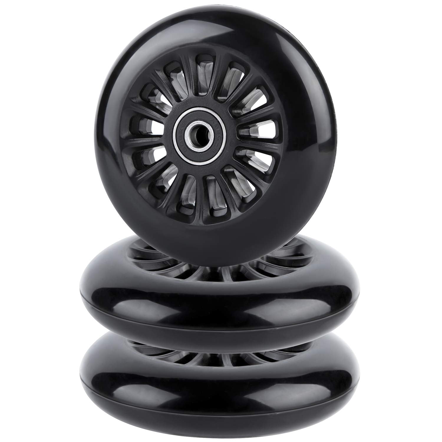 Aowish Easy Roller Replacement Wheels W/Bearings Abec-9 Compatible With Ez Roller Scooters Classic Drifter Junior Ride On Toy Fo