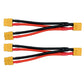 2Packs XT60 Parallel Y Splitter Battery Connector 12AWG Cable Dual Extension Y Splitter Male to 2 Female for RC Quadcopte Multir