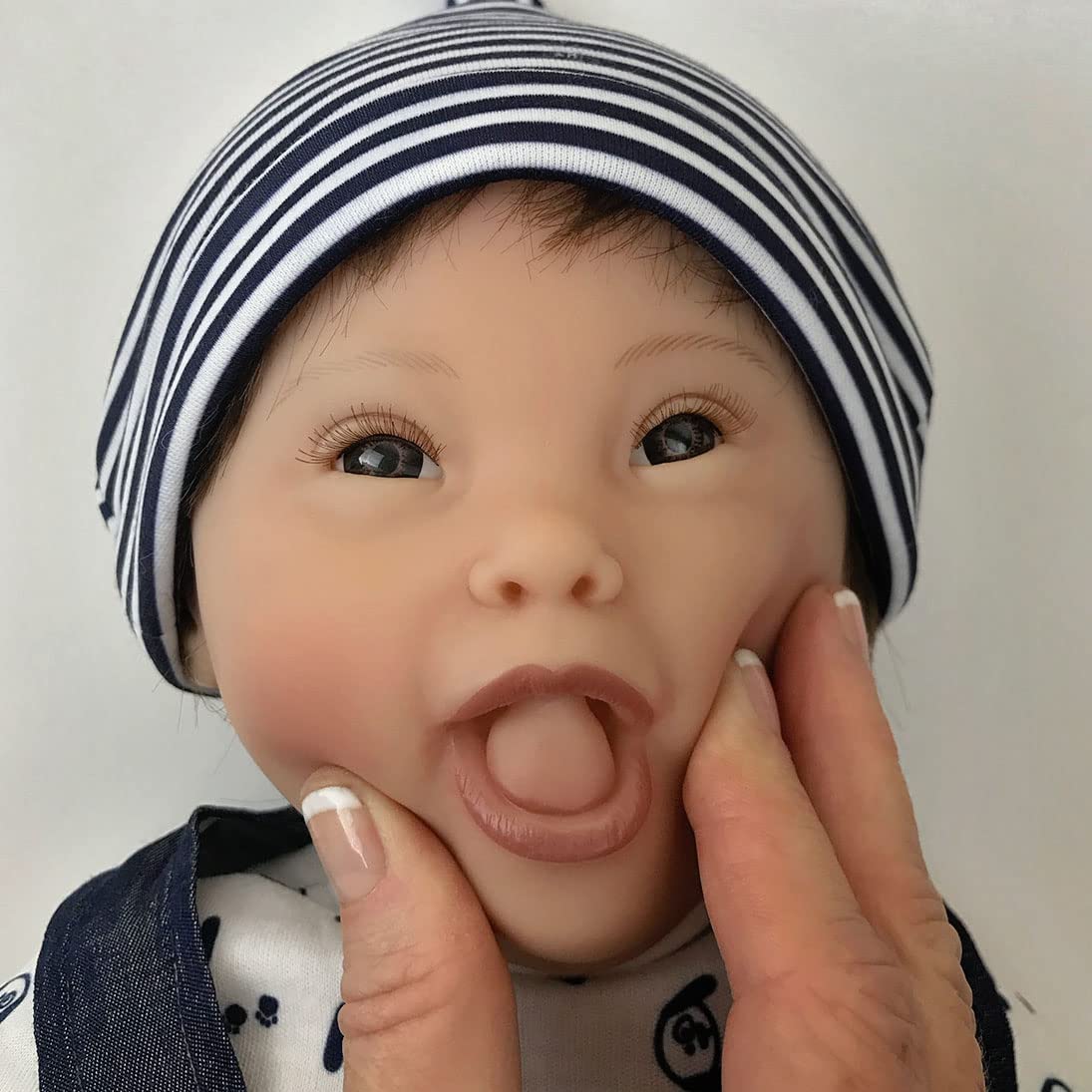Paradise Galleries Realistic Reborn Toddler Baby Boy Down Syndrome Awareness 21 Inch Doll Lifelike Rooted Hair 6 Piece Gift Set For Ages 3 And Up - Noah