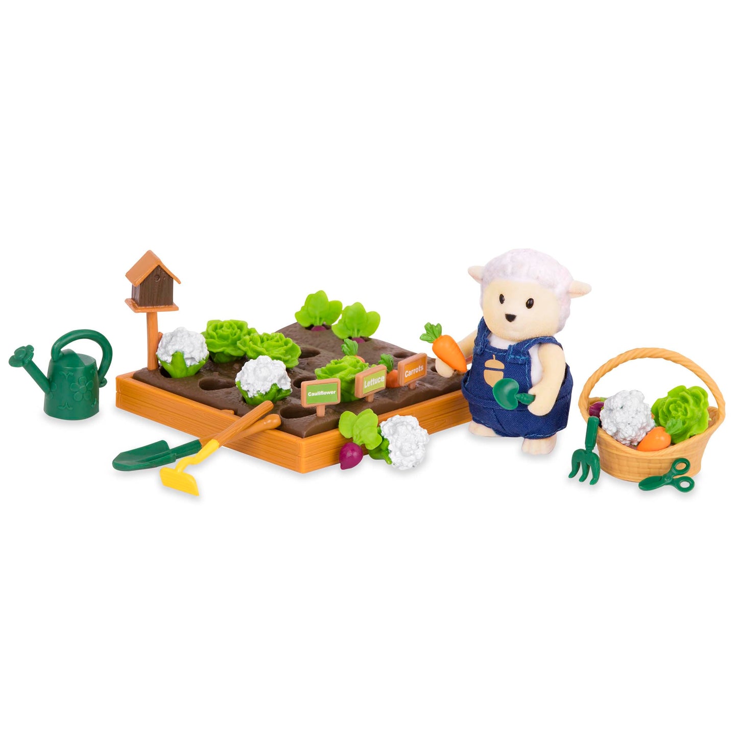 Li'l Woodzeez Garden Playset - 31 Pcs Pretend Play Gardening Tools & Accessories for Kids - Multicolor - Model 6166Z