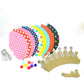 JiaHui Party Hat Set of 9 Hats and 2 Crowns with 9 Pompons for Children Birthday New Year