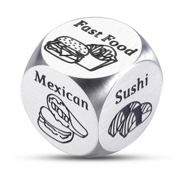 What to Eat for Dinner Dice, Food Dice, Valentines Day Gifts for Her Him Boyfriend Girlfriend, Valentine Gifts for Women Men, Va