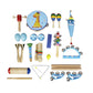 Excluzo Musical Toys Percussion Instruments Band Rhy M Kit For Kids Children Toddlers Wi Tambourine Wooden Guiro Handbells Marac