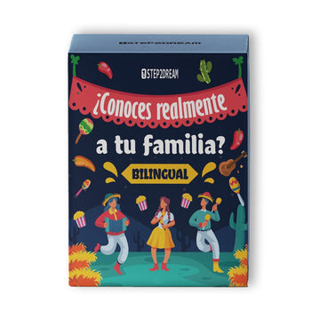 1Step2Dream Spanish Family Card Games | Fun Board Game For Family | Mexican Games | Bilingual Conversation Starter For Party
