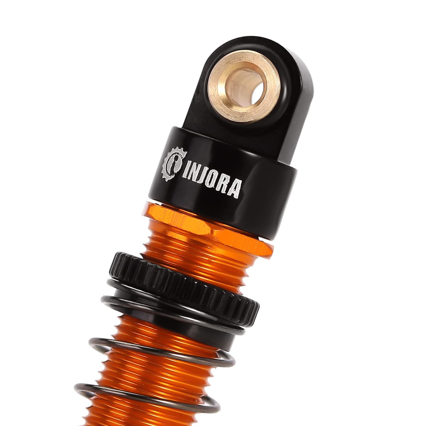 INJORA 45mm Shocks Aluminum Threaded Absorber Oil Damper for FMS FCX24 1/24 RC Crawler Upgrade(Gold)