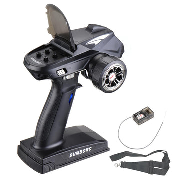 DUMBORC X4 RC Radio Transmitter and Receiver X6F, 4 Channel Rc Receiver and Transmitter Rc Car Remote and Receiver for RC Cars B