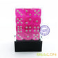Bescon 12Mm 6 Sided Dice 36 In Brick Box, 12Mm Six Sided Die (36) Block Of Dice, Translucent Pink