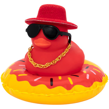 Wonuu Car Accessories Rubber Ducks Dashboard Decorations Rubber Duck Pink Accessories Dashboard Duck Car Decorations Car Ducks For Dashboard Car Duck Car Dashboard Decorations, Bg-Red-Tophatred