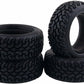 1/10 RC On-Road Car Tyres,WONFAST 4PCS 75mm Rally Grain Car Rubber Tires Sponge Insert for 1:10 RC On Road Run-flating Racing Ca