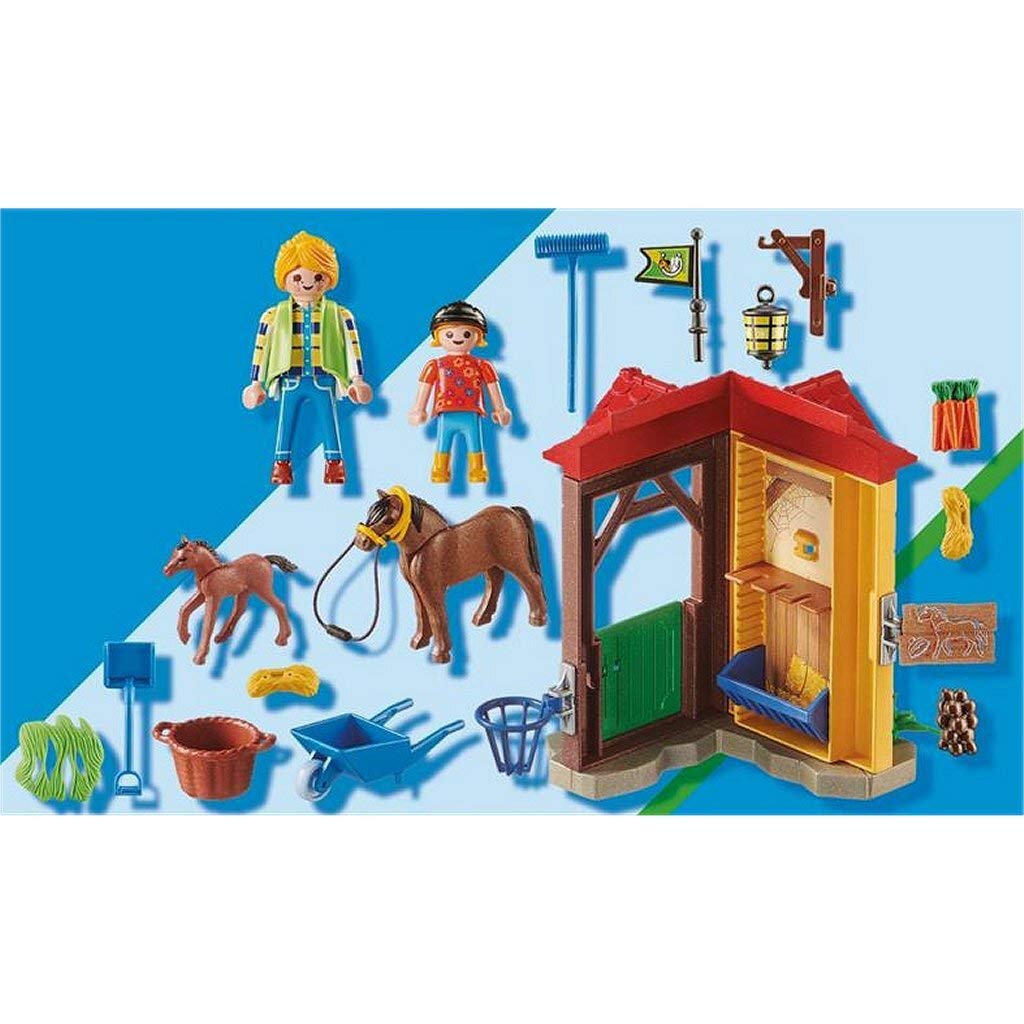 Playmobil Starter Pack Horse Farm, Standard Size, Multicolor, Model 70501, Plastic Material
