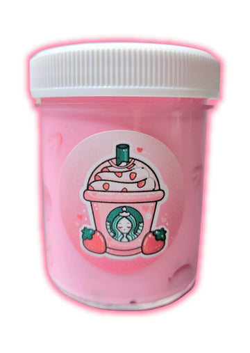 Pink Drink Thick & Glossy Handmade Scented Slime 4oz - Hoshimi Slimes