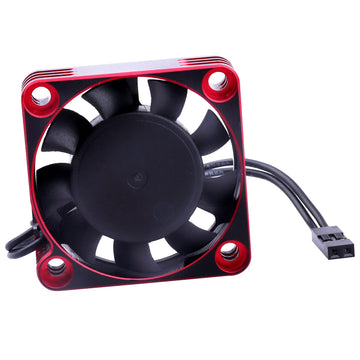 RC Motor Cooling Fan 40x40mm 16000RPM 540 550 Motor ESC Heatsink Brushless Cooling Fans for 1/10 1/8 RC Car (Black & Red)