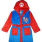 Super Mario Little/Big Boys' Soft Hooded Fleece Sleepwear Bathrobe - Plush Robe For Kids, Mario, 4/5