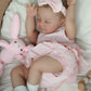 Wooroy Realistic Reborn Baby Dolls August - 20 Inch Lifelike Newborn Sleeping Girl Handmade Real Life Baby Dolls Reborn Toddler With Soft Weighted Cloth Body Gift Toy For Age 3+