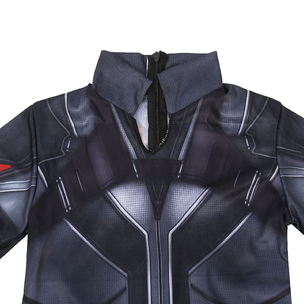 Quenny new black widow girls game dress up,Halloween party role-playing costume. (Black, Large)