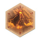 Tabletop Monthly Volcano Hex Scenario Game Pieces compatible with Catan's Settlers of Catan, Seafarers, and Catan Expansions (3