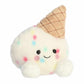 Aurora® Palm Pals™ Sprinkle Ice Cream™ Plush - 5" White Stuffed Animal for Kids & Collectors, Perfect Birthday Gift