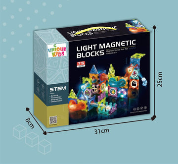 Unique Kids Magnetic Tiles Building Blocks With Marble Run - Engaging Stem/Steam Toys For Boys And Girls - Perfect Christmas Or
