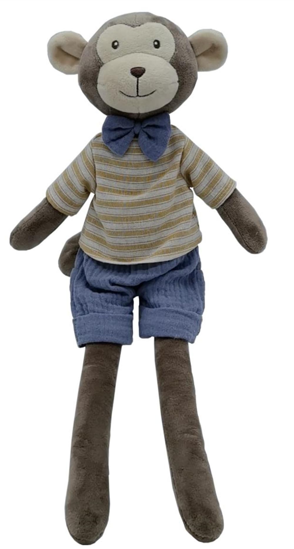 Mikee Fluffie Monkey Stuffed Animals,15.7'' Boy Monkey Plush With T-Shirt And Pants,Cute Stuffed Animal For Girls As Birthday, E