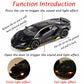 Alloy Collectible Black Lamborghini Toy Pull Back Vehicles Diecast Cars Model with Light & Sound