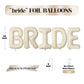 Biapian 40 Inch Bride Letter Balloons, Big Cream Bride Foil Balloons, 5 Pcs Giant Foil Large Aluminum Balloon Helium For Wedding