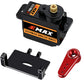 EPINON for AXIAL SCX24 Servo Metal Gear EMAX RC Servo Steering Servo with Servo Mount Bracket and Arm SCX24 Upgrade Parts (Red)