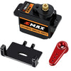 EPINON for AXIAL SCX24 Servo Metal Gear EMAX RC Servo Steering Servo with Servo Mount Bracket and Arm SCX24 Upgrade Parts (Red)