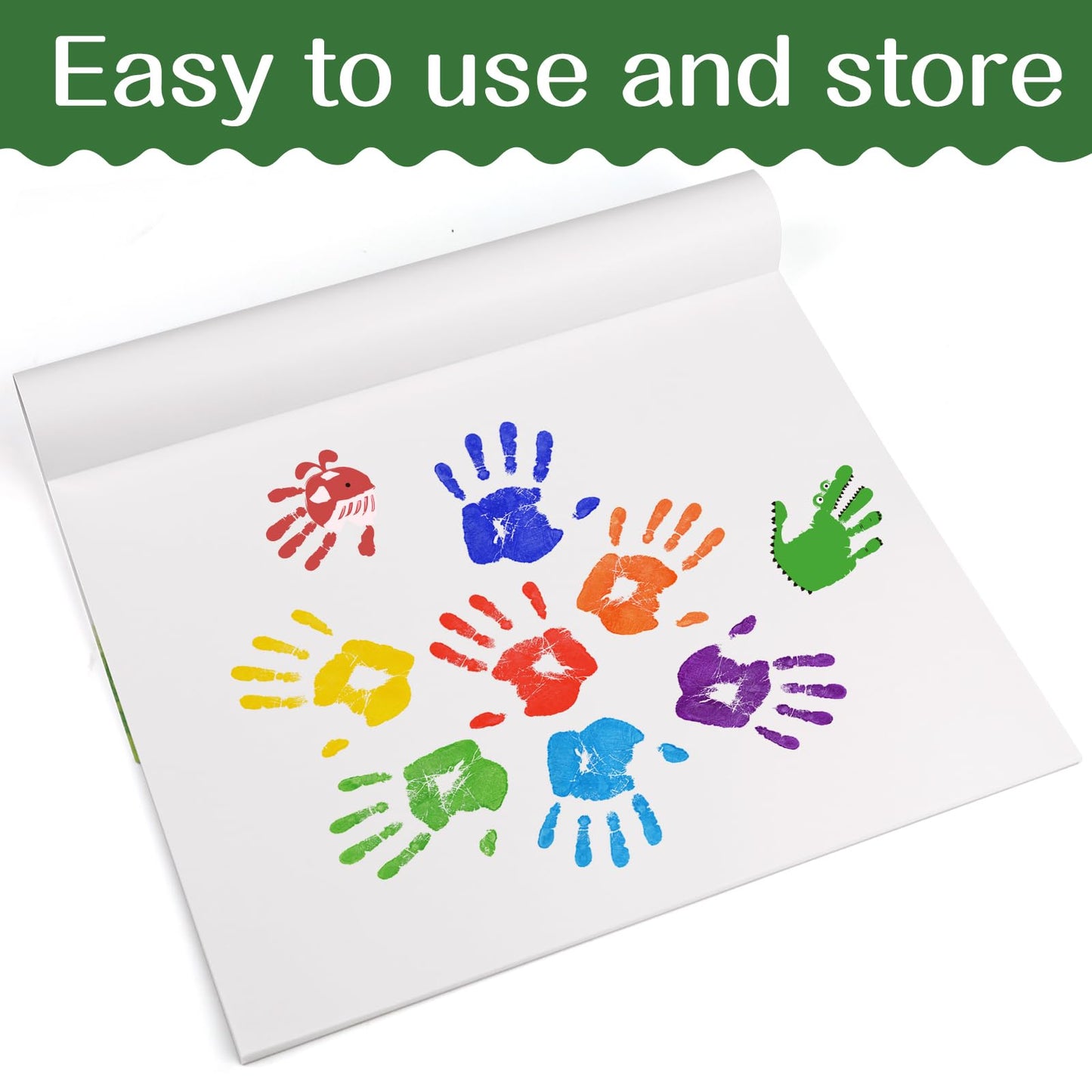 Aroic 36 Sheets Finger Paint Paper 11 X 14 Inches, Paint Pad For Kids, Fingerpaint Paper For Toddlers And Kids, Kids Art Supplies, Art Paper Construction Paper For Finger Painting, Drawing