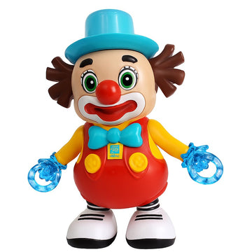 Toy TrekkerS Dancing Clown Toy For Kids With Music, Lights & Bump-And-Go Action | Musical Walking Robot | Funny Clown For Toddle